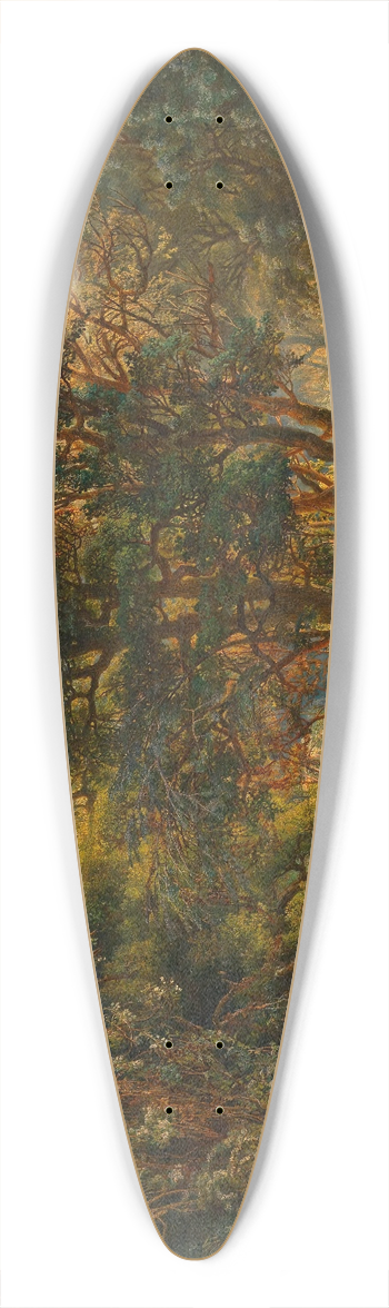 Josef Selleny - Australischer Urwald 39.3 inch art pintail longboard deck