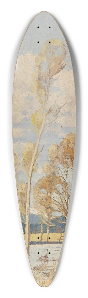 Josef Stoitzner - Landschaft im Oberpinzgau 39.3 inch art pintail longboard deck