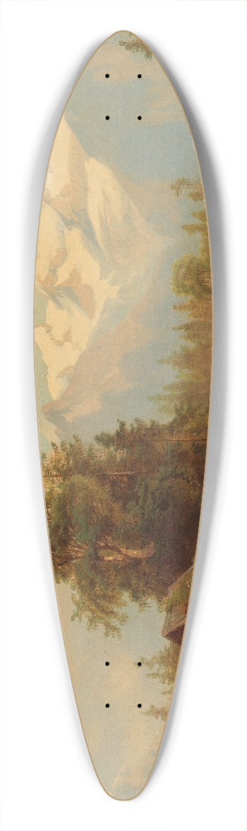 Josef Thoma - Mhle am Gebirgsbach 39.3 inch art pintail longboard deck