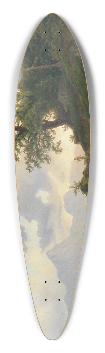 Josef Thoma - Schafhirte mit seiner Herde am Heimweg 39.3 inch art pintail longboard deck