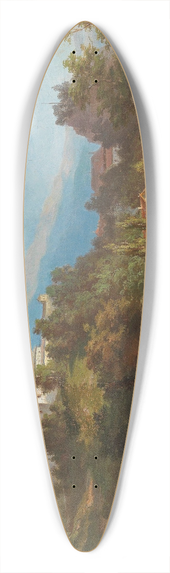 Josef Willroider - Ansicht einer Burg 39.3 inch art pintail longboard deck