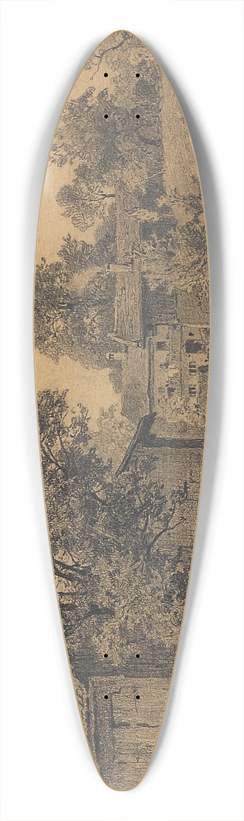 Josef Willroider - Dorf 39.3 inch art pintail longboard deck