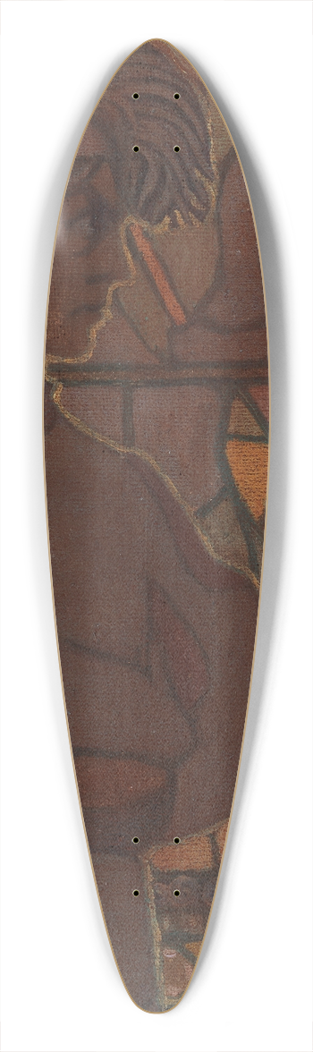 Joseph Alanen - Daniel Hjort 39.3 inch art pintail longboard deck