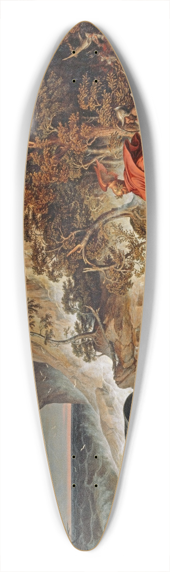 Joseph Anton Koch - Macbeth and the Witches 39.3 inch art pintail longboard deck