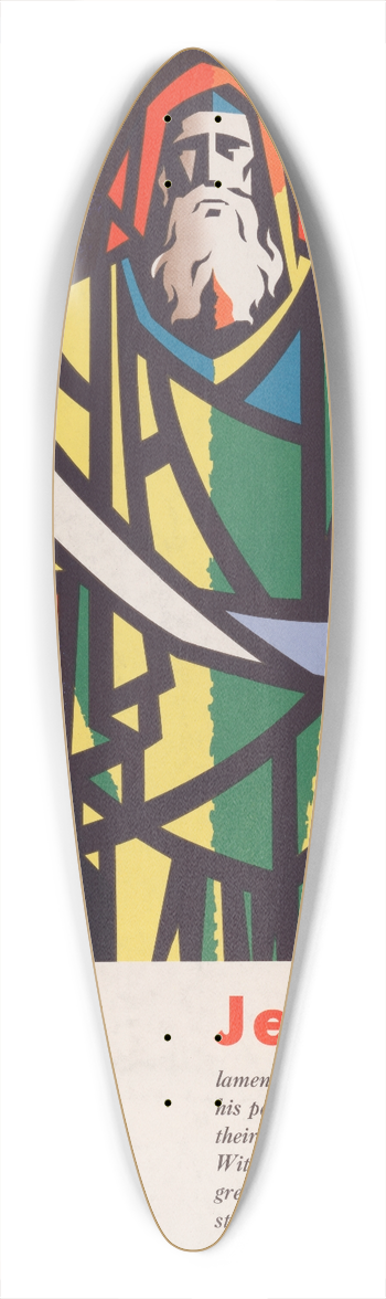 Joseph Binder - Jeremiah 39.3 inch art pintail longboard deck