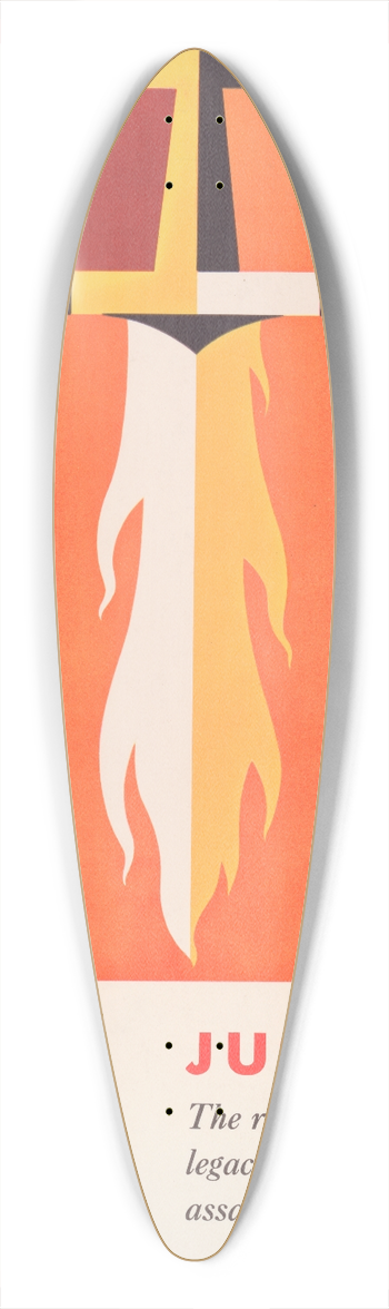 Joseph Binder - Justice 39.3 inch art pintail longboard deck