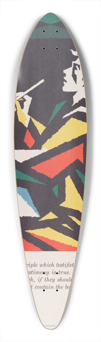 Joseph Binder - St. John 39.3 inch art pintail longboard deck