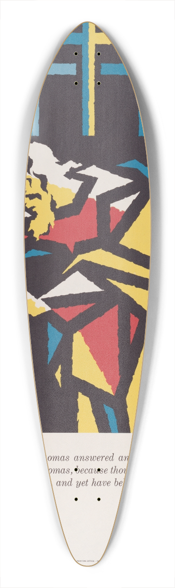 Joseph Binder - St. Thomas 39.3 inch art pintail longboard deck