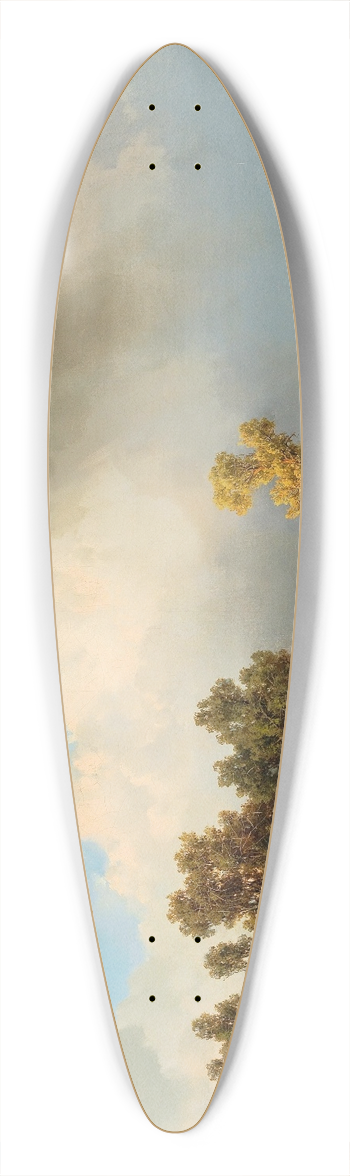 Joseph Brunner - Gathering Storm 39.3 inch art pintail longboard deck