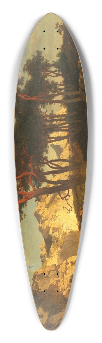 Joseph Brunner - Rotfhren 39.3 inch art pintail longboard deck