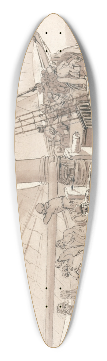 Joseph Clarendon Smith - Margate Hoy 39.3 inch art pintail longboard deck