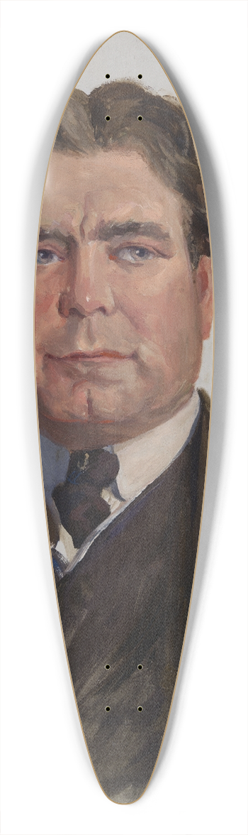 Joseph Cummings Chase - William Edgar Borah 39.3 inch art pintail longboard deck