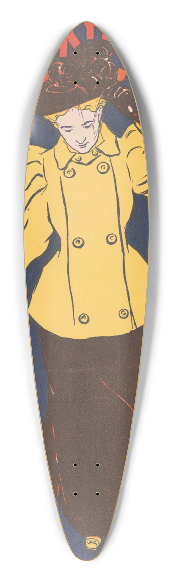 Joseph Gould - Lippincotts March 39.3 inch art pintail longboard deck