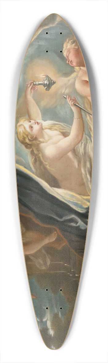 Joseph Goupy - Psyche discovering the sleeping Cupid 39.3 inch art pintail longboard deck