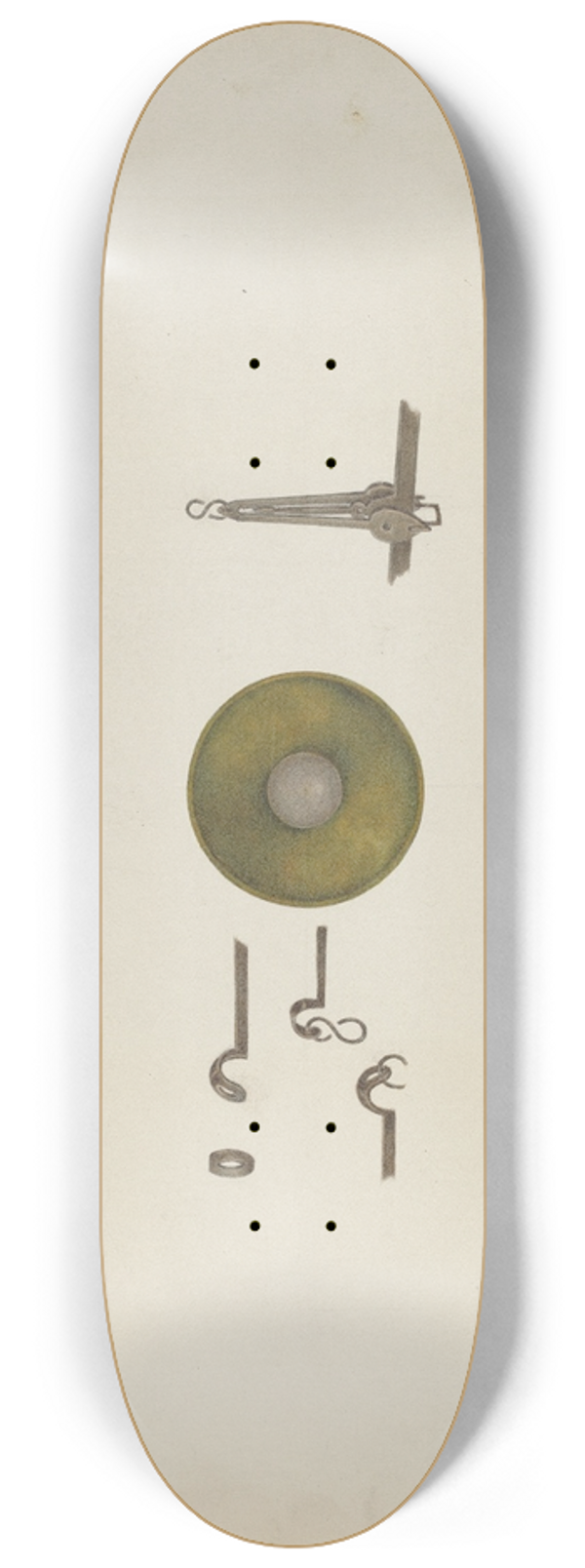 George V. Vezolles - Shaker Scales 8.25 inch art skate deck