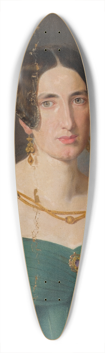 Joseph Hasslwander - Frau in grnem Kleid 39.3 inch art pintail longboard deck