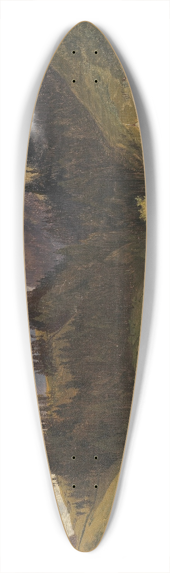 Joseph Holzer - Partie aus dem Pinzgau 39.3 inch art pintail longboard deck