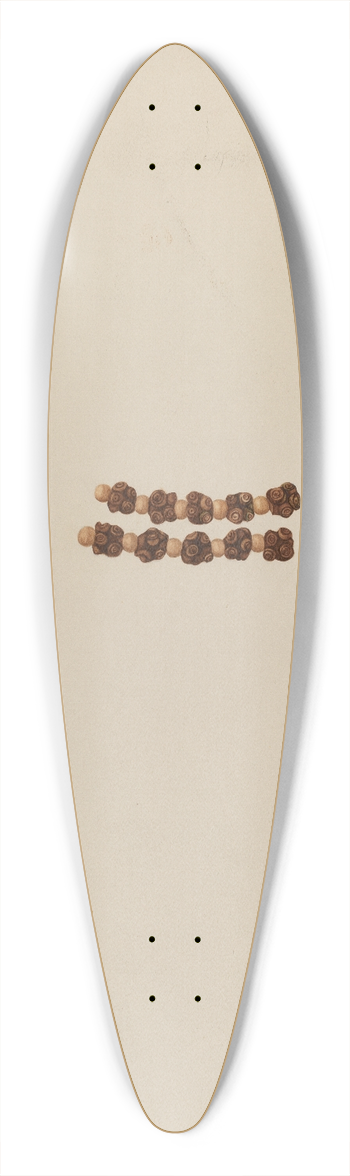Josephine C. Romano - Rosary Beads 39.3 inch art pintail longboard deck