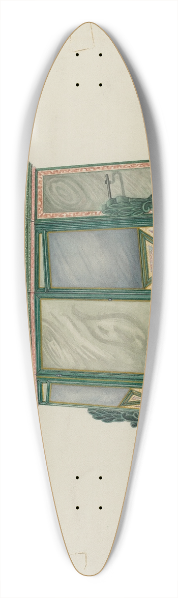 Josephine C. Romano - Tabernacle 39.3 inch art pintail longboard deck