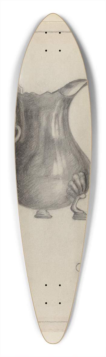 Joseph Leboit - Silver Creamer 39.3 inch art pintail longboard deck
