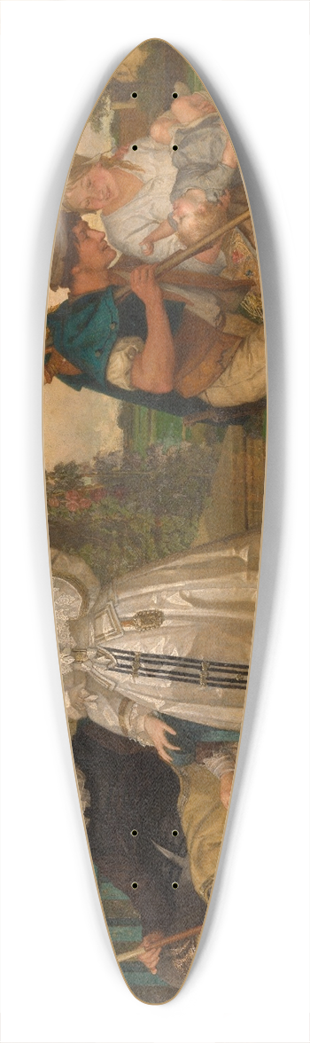 Joseph Lies - A Contrast 39.3 inch art pintail longboard deck