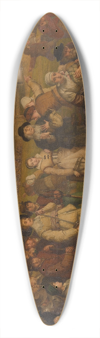 Joseph Lies - The Enemy Approaches 39.3 inch art pintail longboard deck