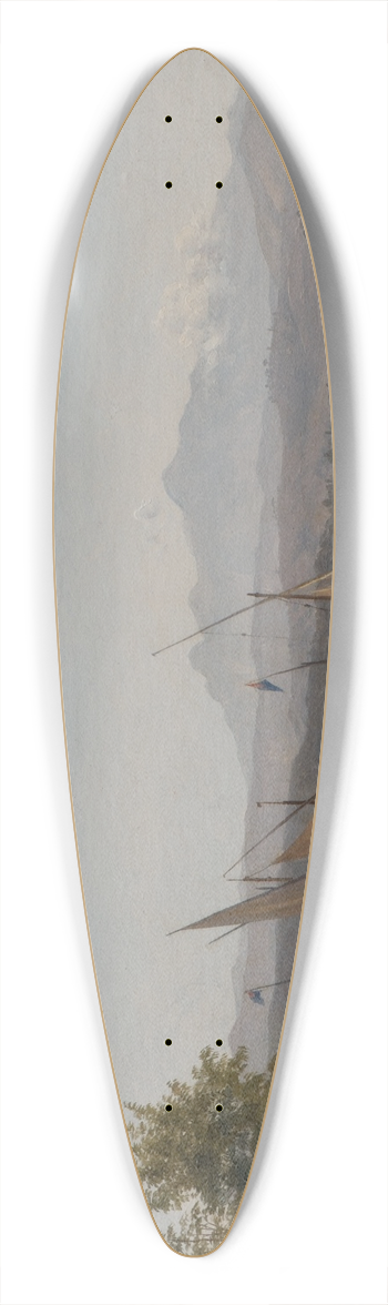 Joseph Magnus Stck - View from La Spezia 39.3 inch art pintail longboard deck