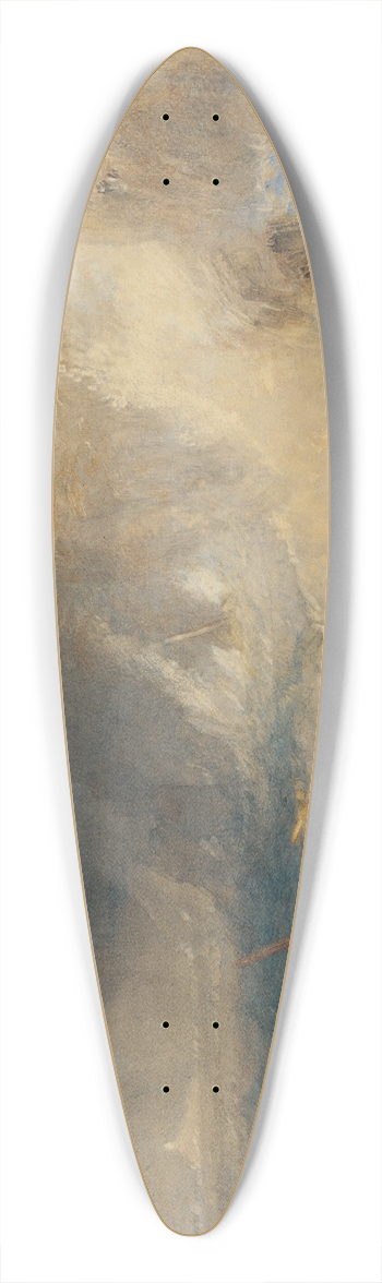 Joseph Mallord William Turner - Long Ships Lighthouse, Lands End 39.3 inch art pintail longboard deck