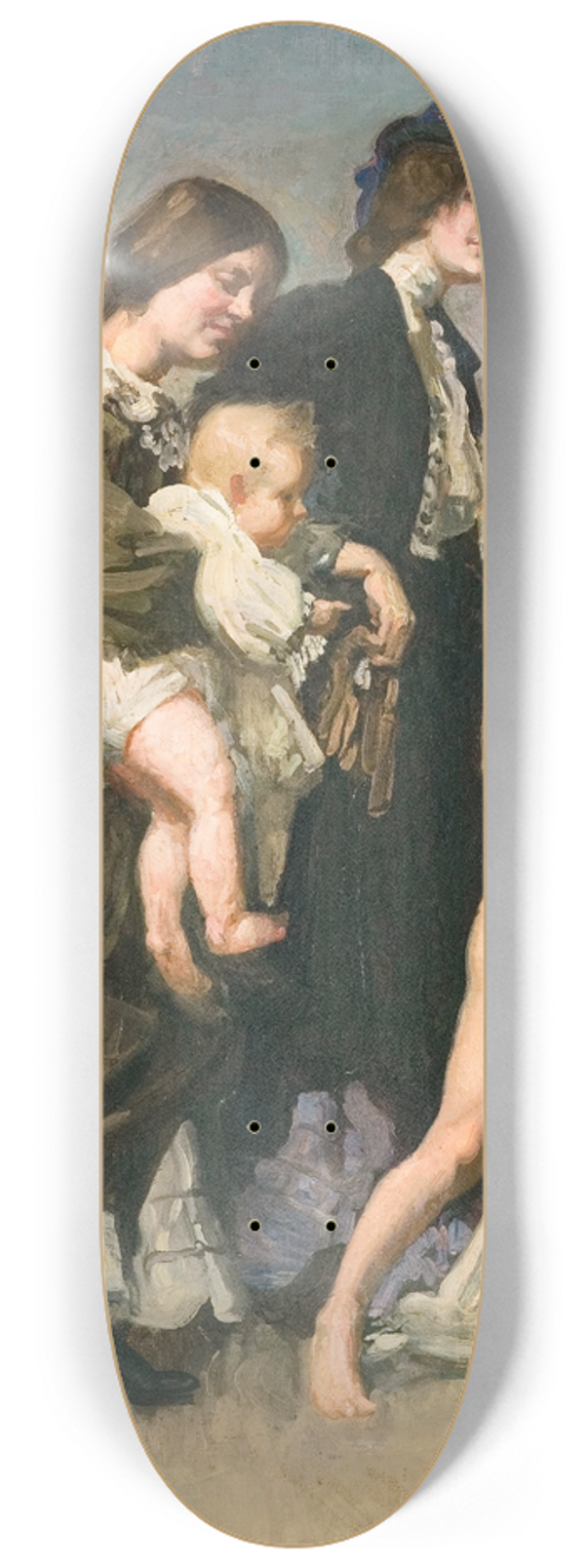 George Washington Lambert - The Holiday Group (The Bathers) 8.25 inch art skate deck