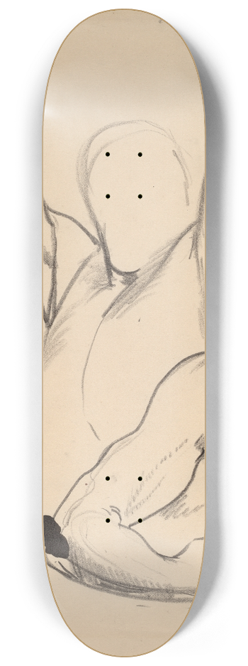George Wesley Bellows - Arms of a Boxer 8.25 inch art skate deck