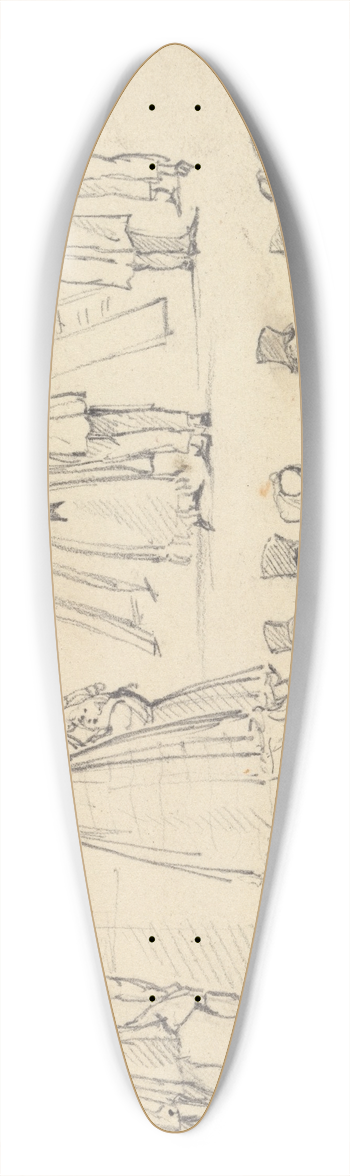 Joseph Nash - Street Activity 39.3 inch art pintail longboard deck