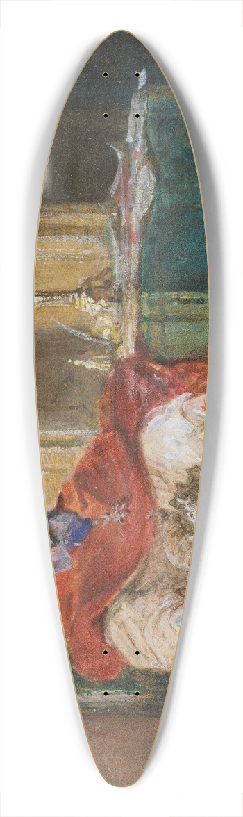 Joseph Nicolas Robert-Fleury - Cardinal Richelieu 39.3 inch art pintail longboard deck