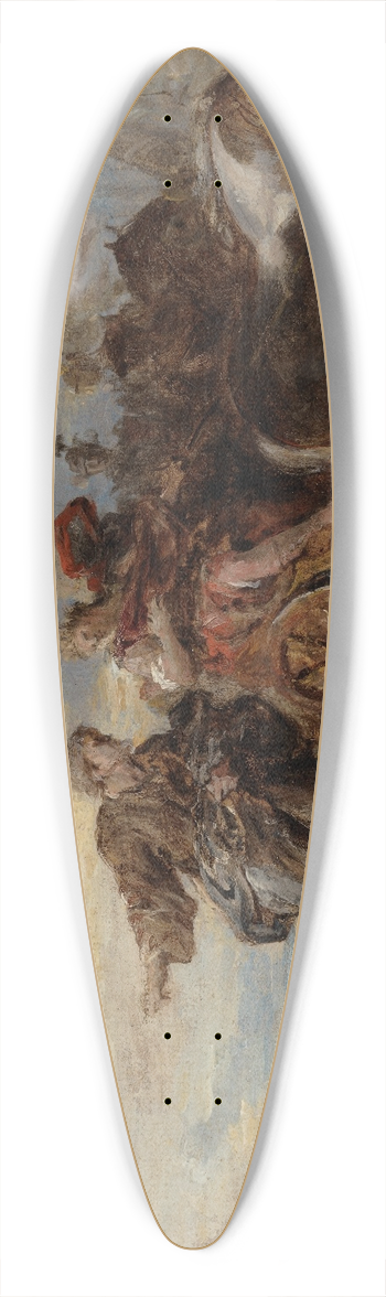 Joseph Parrocel - Scenes from Ancient History 39.3 inch art pintail longboard deck