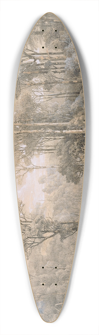 Joseph Selleny - Australischer Wald 39.3 inch art pintail longboard deck
