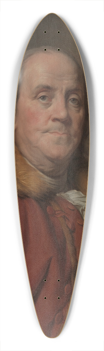 Joseph Siffred Duplessis - Benjamin Franklin (17061790) 39.3 inch art pintail longboard deck
