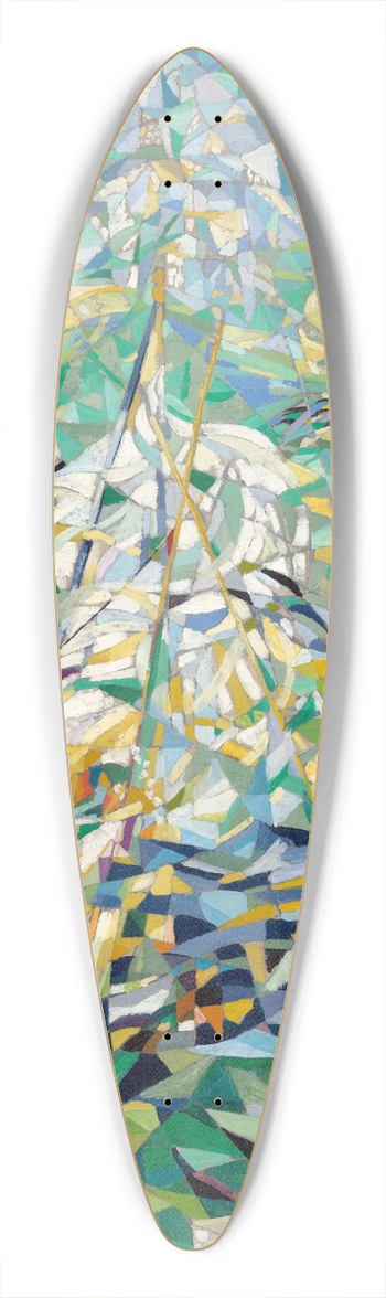 Joseph Stella - Spring (TheProcession) 39.3 inch art pintail longboard deck