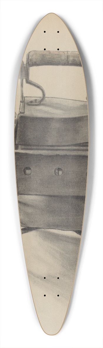 Joseph Stonefield - Flat Iron 39.3 inch art pintail longboard deck