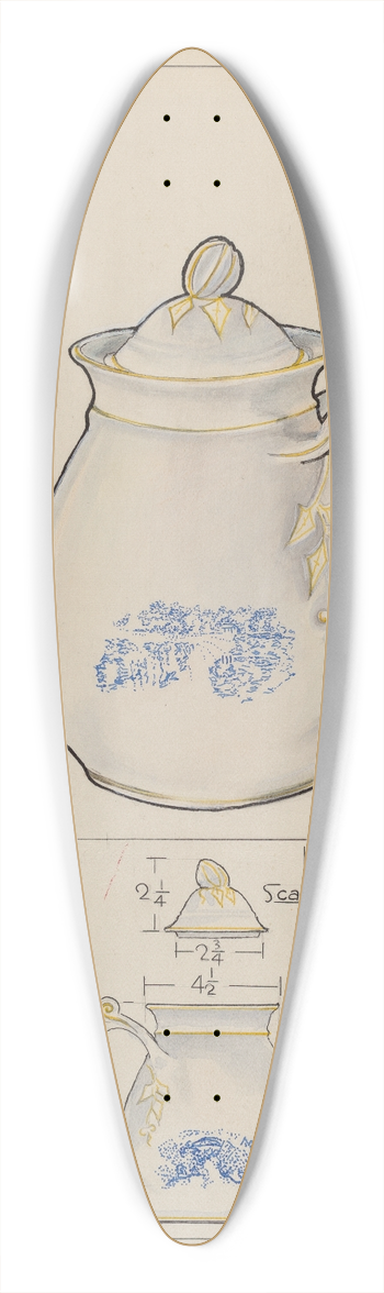 Joseph Sudek - Teapot 39.3 inch art pintail longboard deck