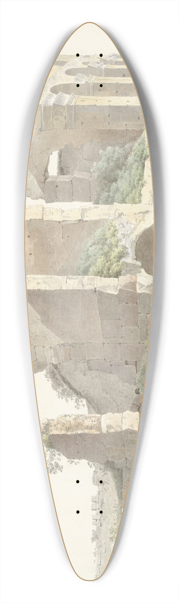 Josephus Augustus Knip - Het Colosseum te Rome 39.3 inch art pintail longboard deck