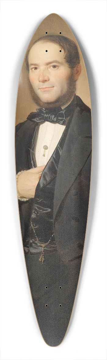 Joseph Weidner - Bildnis eines Herrn vor Schreibkommode 39.3 inch art pintail longboard deck