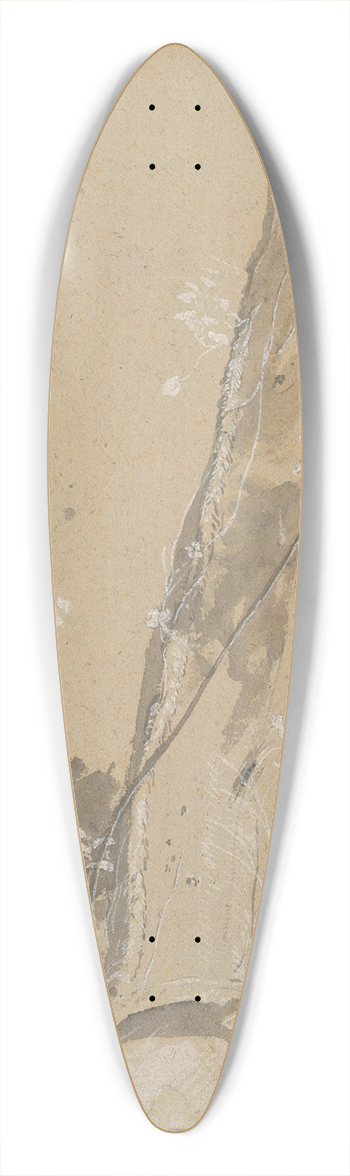 Joseph Werner the Younger - Study of Overgrown Trees 39.3 inch art pintail longboard deck