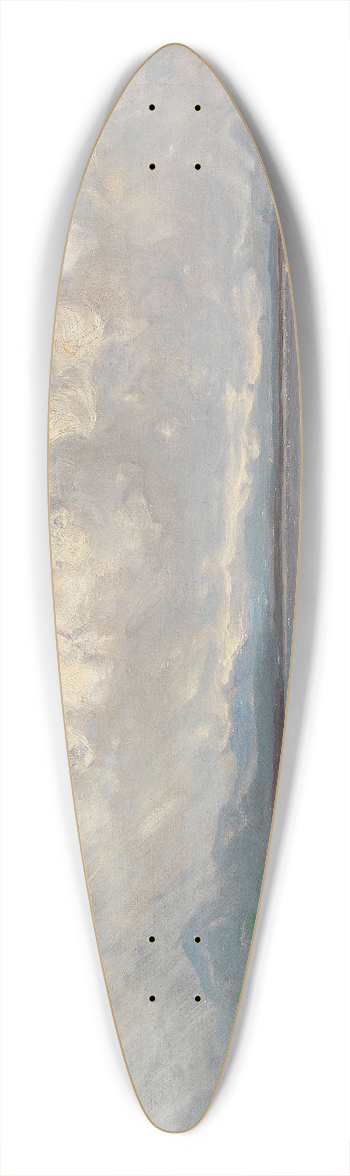 Joseph Wopfner - Fischer und Mnche am Ufer 39.3 inch art pintail longboard deck