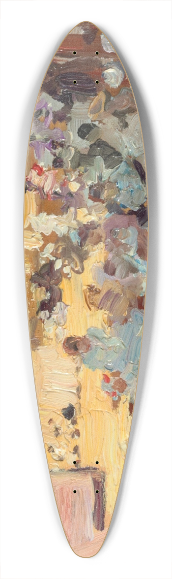 Jose Villegas - La Plage de San Sebastian 39.3 inch art pintail longboard deck
