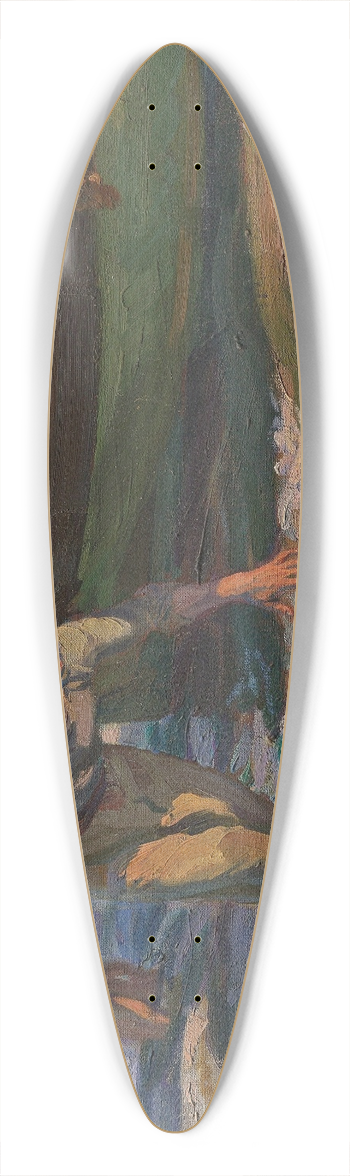 Jos Mongrell - Beaching the boat 39.3 inch art pintail longboard deck