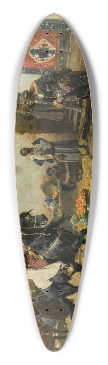 Jozef Brandt - A prizethoroughbred 39.3 inch art pintail longboard deck