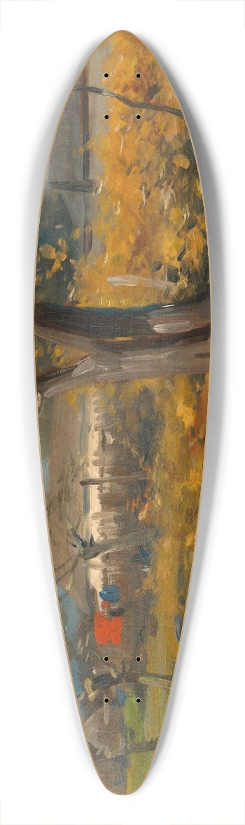 Jozef Brandt - Farmyards 39.3 inch art pintail longboard deck