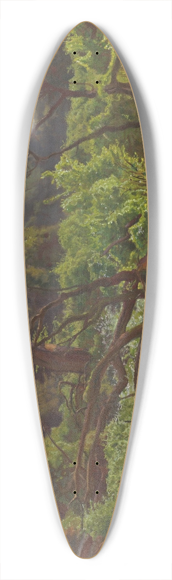 Jozef Chelmonski - Deep forest  Windthrows 39.3 inch art pintail longboard deck