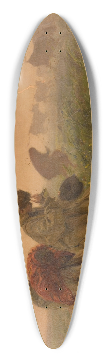 Jozef Chelmonski - Thunderstorm 39.3 inch art pintail longboard deck
