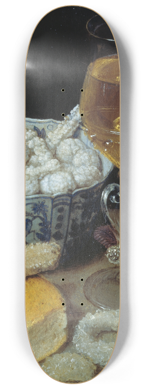 Georg Flegel - Still Life With Bread And Sweetmeats 8.25 inch art skate deck