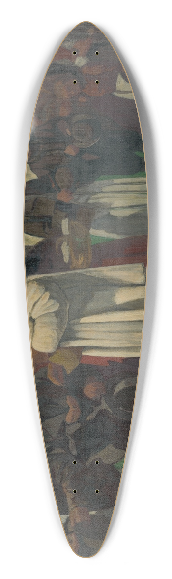 Jozef Hanula - Alms 39.3 inch art pintail longboard deck